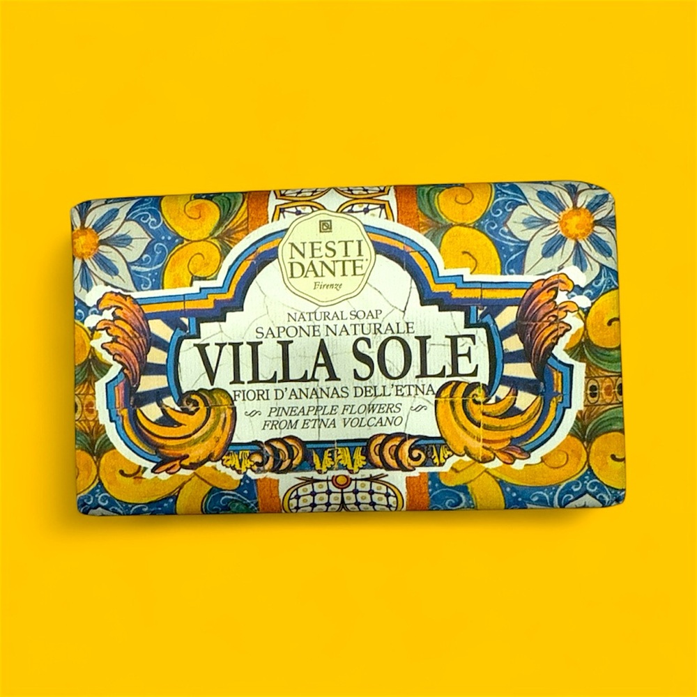 Nesti Dante Villa Sole Natural Soap - Blue and Yellow